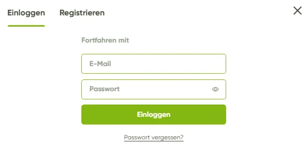 login form frash casino
